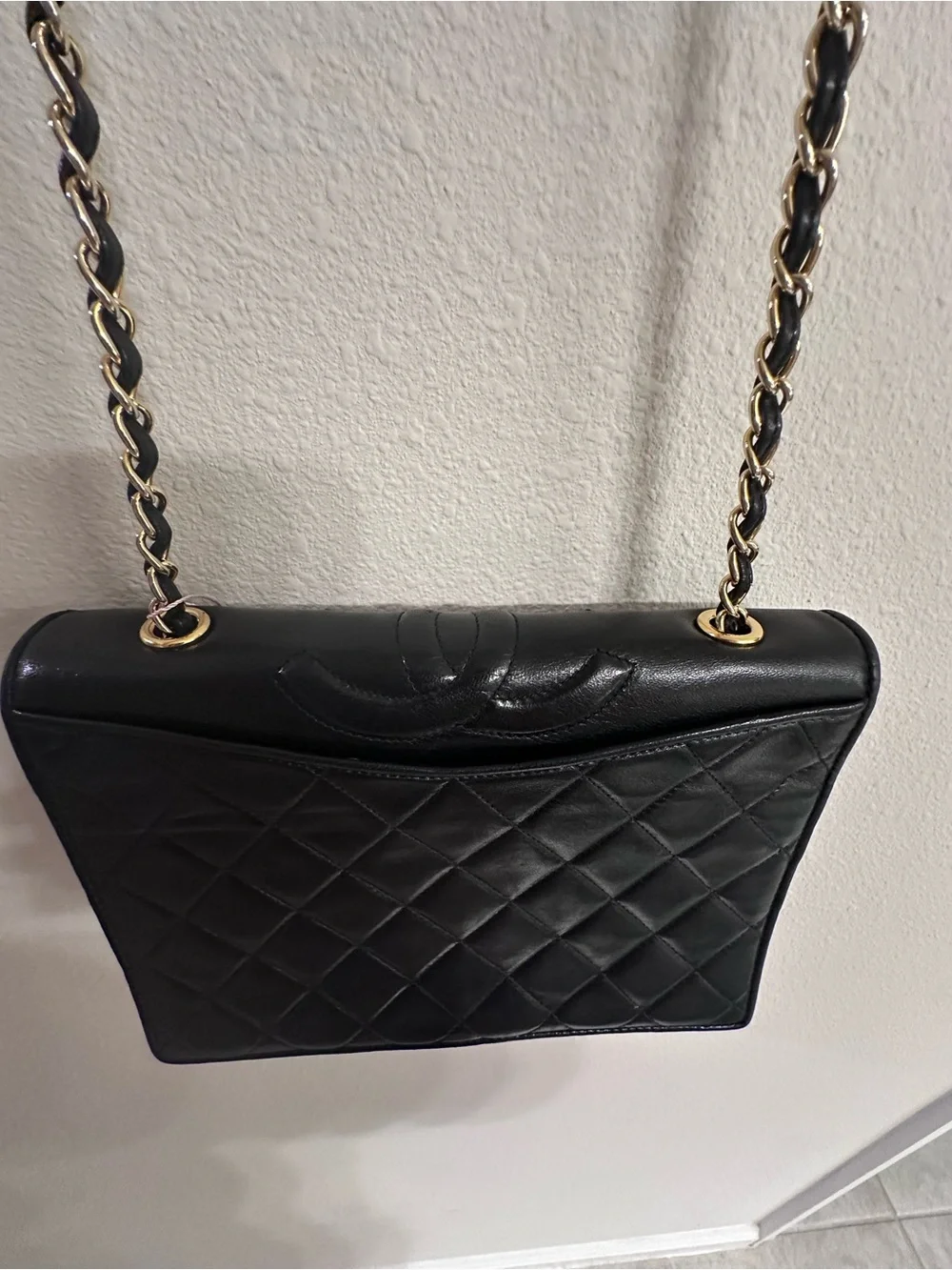 CHANEL Black Quilted Flap Shoulder Bag